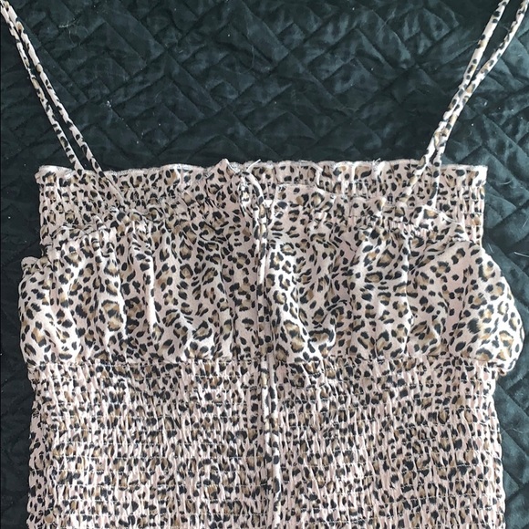 Cheetah tied top scrunchie dress - Picture 4 of 4